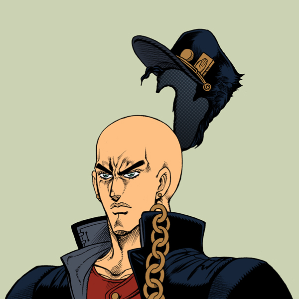kujo jotaro (jojo no kimyou na bouken and 1 more) drawn by ashiro_(collective-mind)