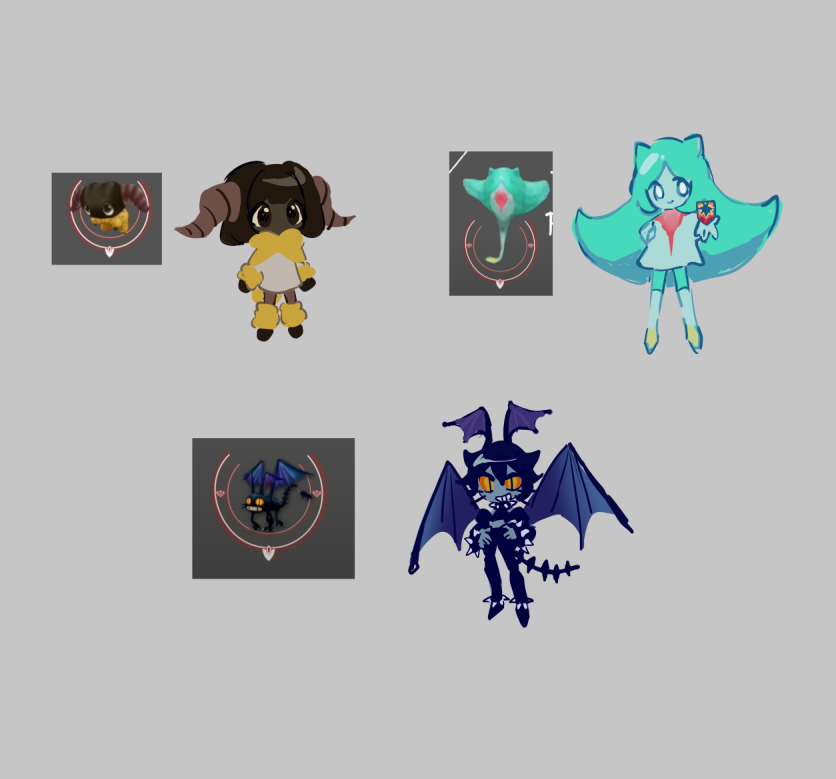 yan, gimme cat, and feather ray (final fantasy and 1 more)