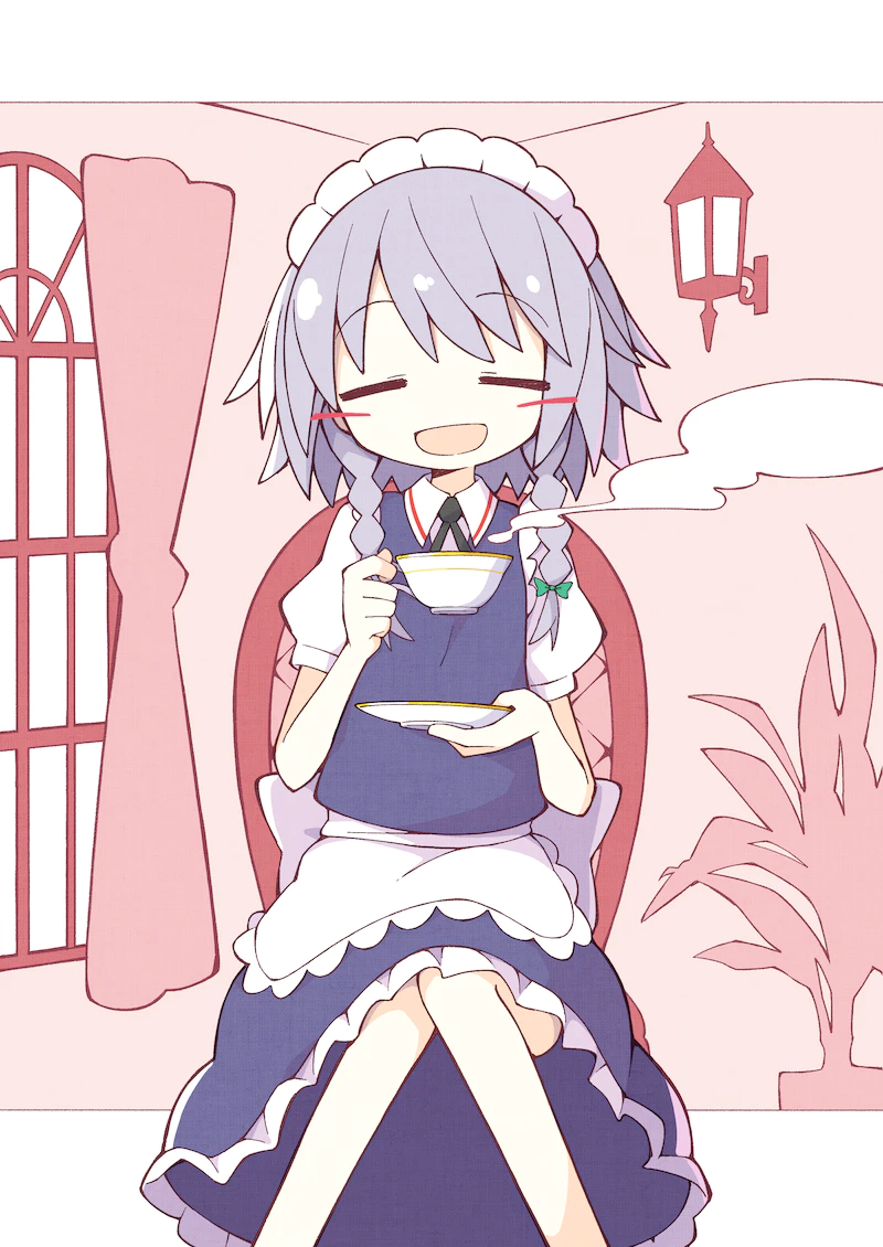 izayoi sakuya (touhou) drawn by asameshi