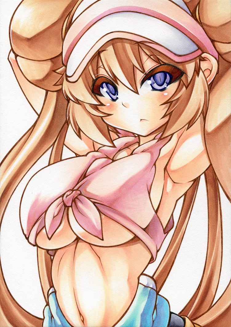rosa (pokemon and 1 more) drawn by yutakasan-love