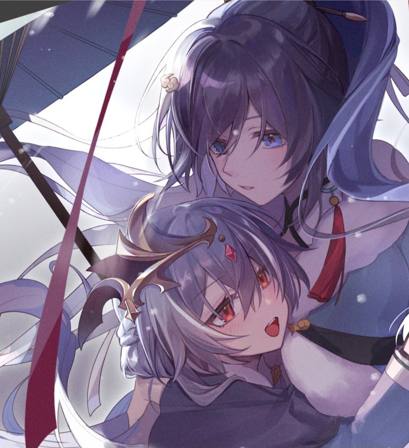 fu hua and herrscher of sentience (honkai and 1 more) drawn by cramps_(exspmarc)