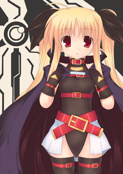 fate testarossa and bardiche (lyrical nanoha and 2 more) drawn by kanna_ryouto