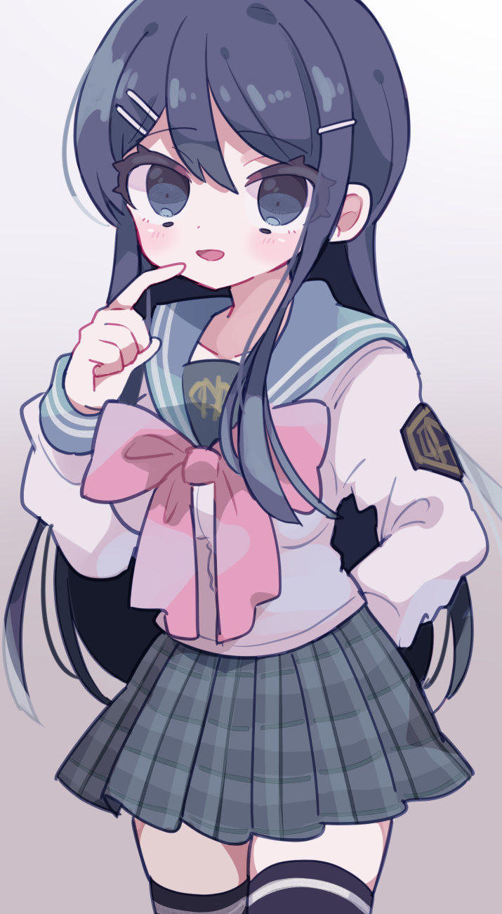 maizono sayaka (danganronpa and 1 more) drawn by aeruusa