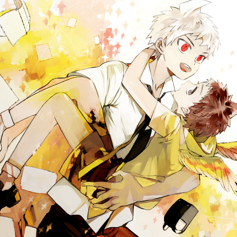 hinata hajime (danganronpa and 1 more) drawn by suou_(sdurorhr)