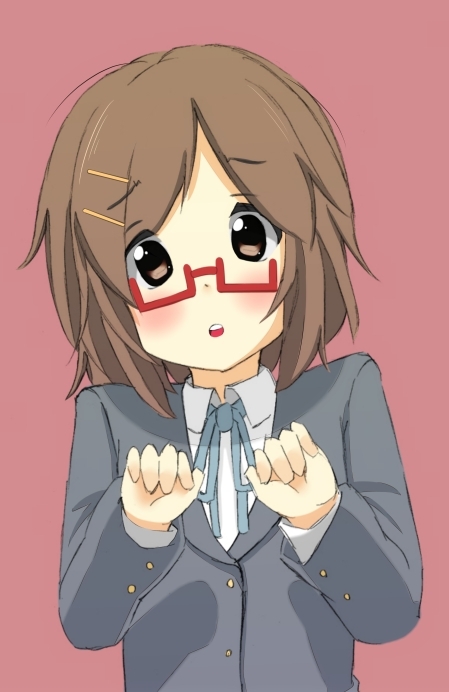 hirasawa yui and manabe nodoka (k-on!) drawn by fujiwara_gacho