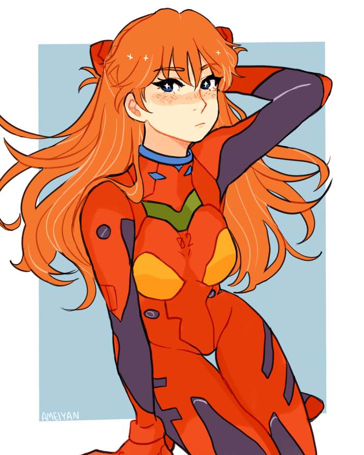 souryuu asuka langley (neon genesis evangelion) drawn by amelia_(magic16879)
