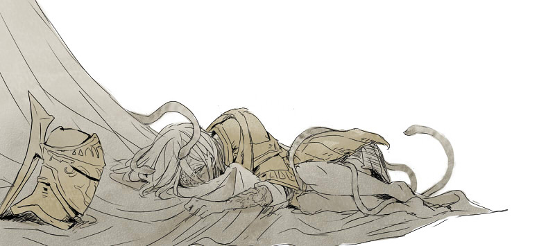 dark sun gwyndolin and darkmoon knightess (dark souls and 1 more) drawn by kmitty