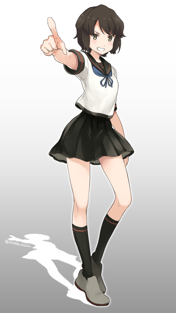 miyuki and miyuki kai ni (kantai collection) drawn by deco_(geigeki_honey)
