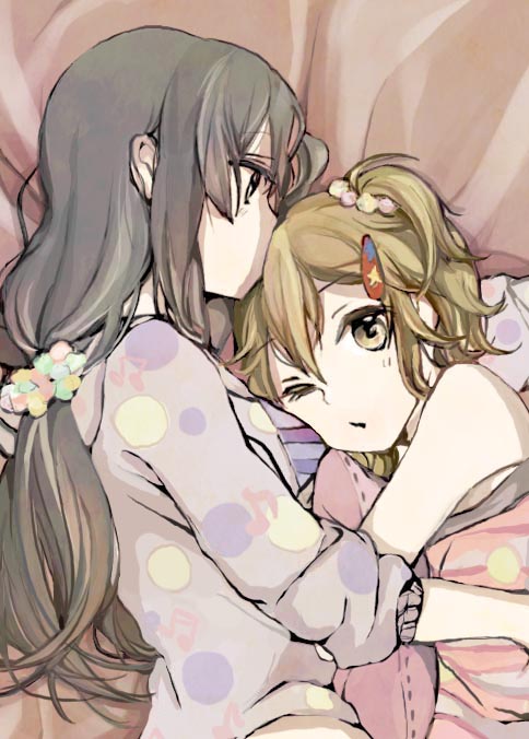 akiyama mio and tainaka ritsu (k-on!) drawn by alice-yuki