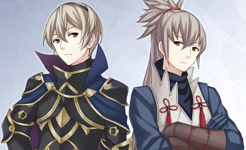 takumi and leo (fire emblem and 1 more) drawn by qju