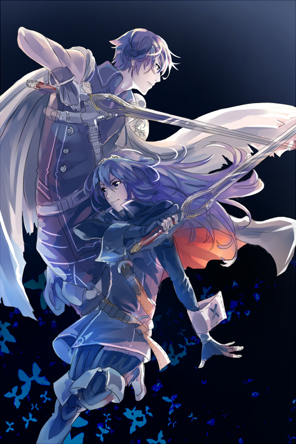 lucina and chrom (fire emblem and 1 more) drawn by miyuli
