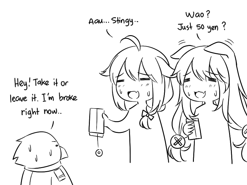 admiral, shigure, shigure kai ni, non-human admiral, g41, and 1 more (kantai collection and 1 more) drawn by guin_guin