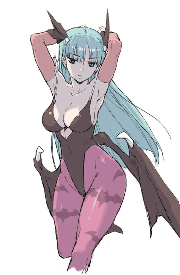 morrigan aensland (darkstalkers) drawn by morisawa_haruyuki