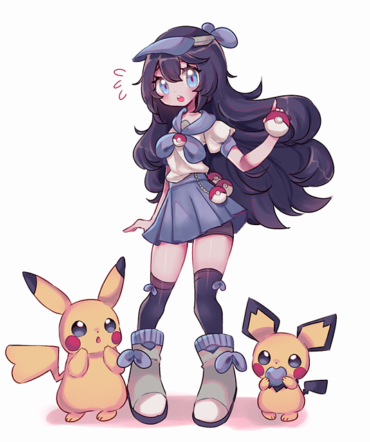 pikachu and pichu (original and 1 more) drawn by aliceyawnin