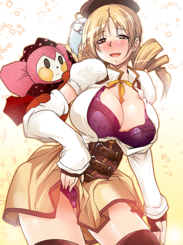 tomoe mami and charlotte (mahou shoujo madoka magica) drawn by mabahn