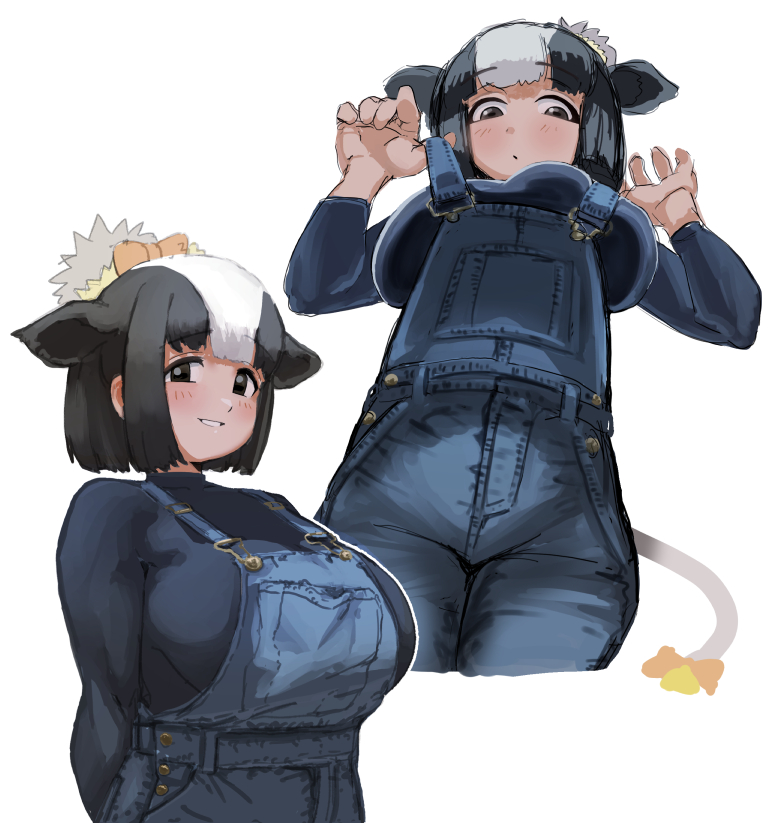 holstein friesian cattle (kemono friends) drawn by hatch_(hatch_box)