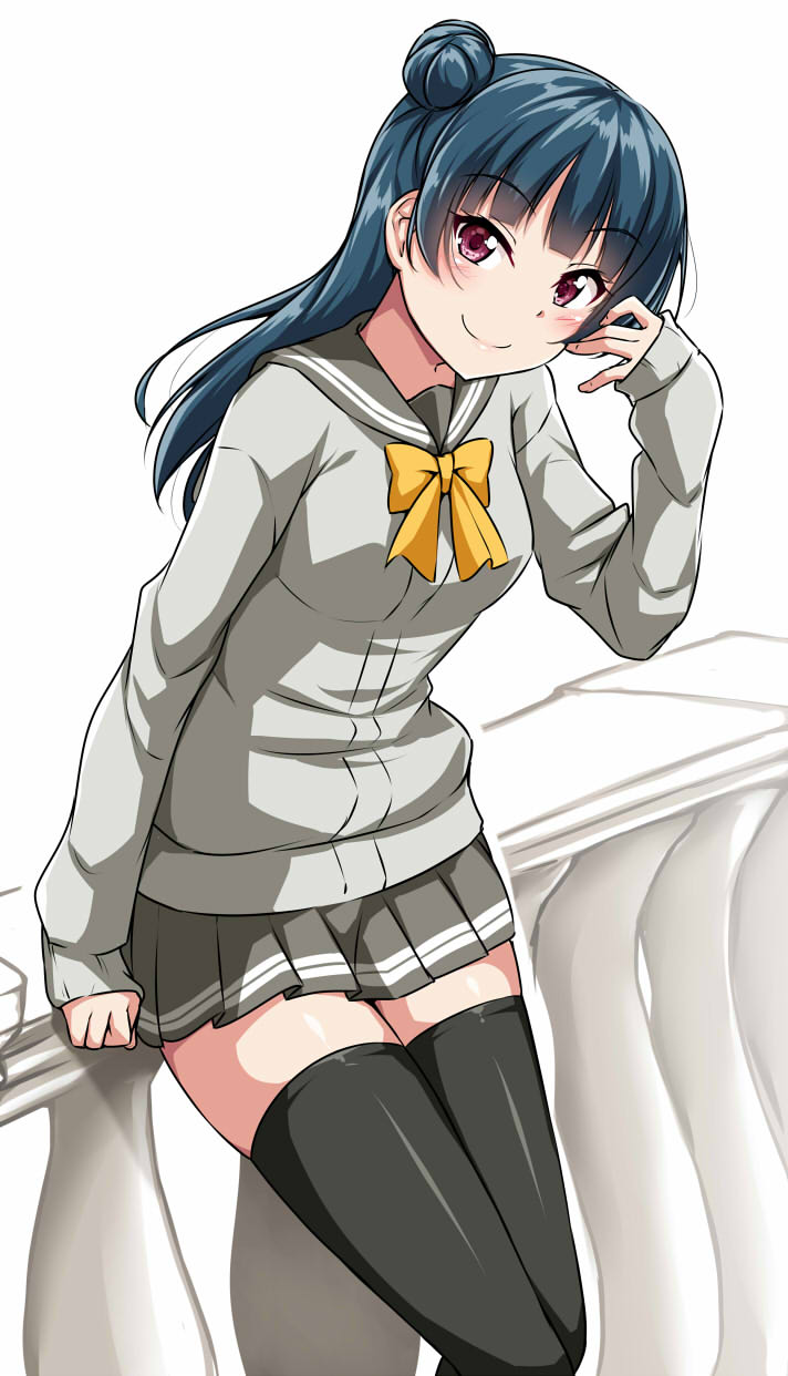 tsushima yoshiko (love live! and 1 more) drawn by yopparai_oni