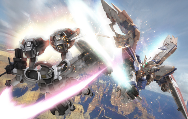 wing gundam and tallgeese (gundam and 1 more) drawn by robographer