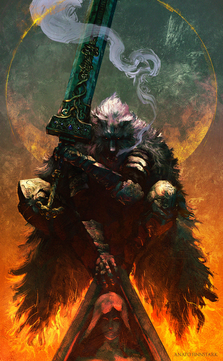 blaidd the half-wolf (elden ring) drawn by anato_finnstark