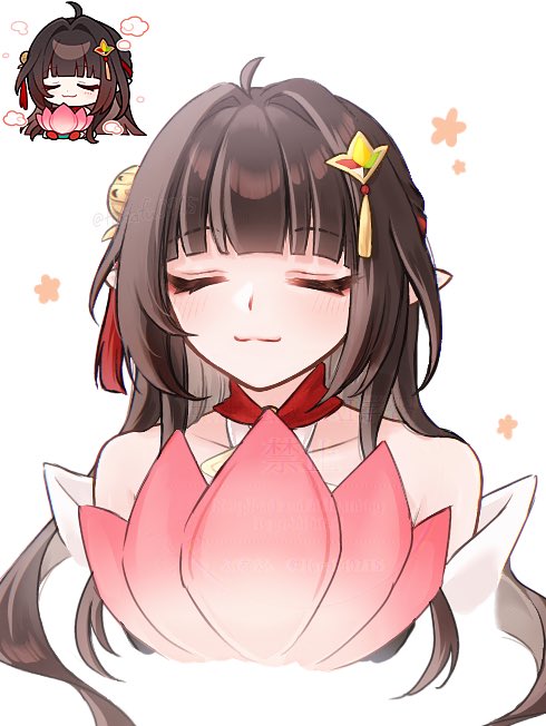 lingsha (honkai and 1 more) drawn by funafu