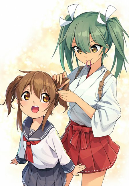 inazuma and zuikaku (kantai collection) drawn by magenta_(atyana)