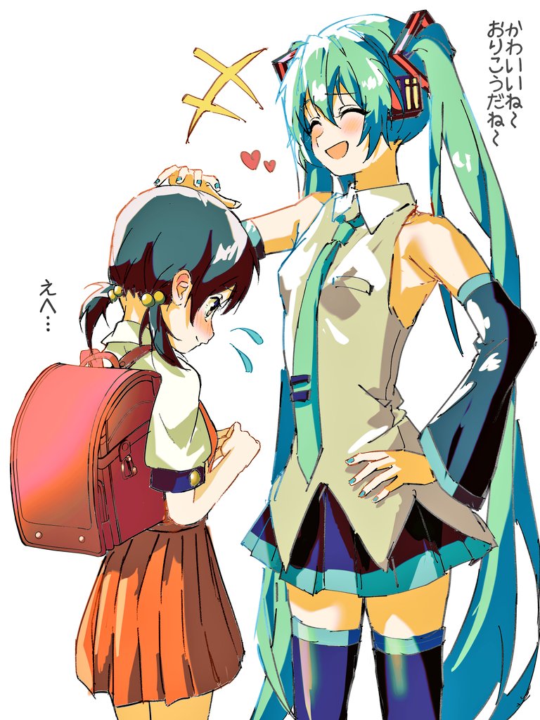 hatsune miku and kaai yuki (vocaloid) drawn by susamishiu