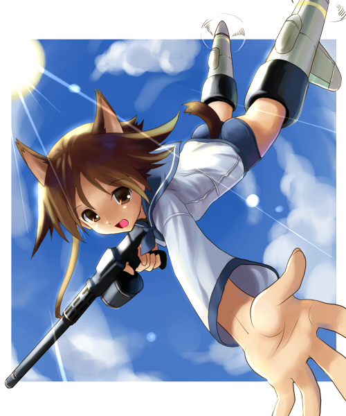 miyafuji yoshika (world witches series and 1 more) drawn by katahira_masashi