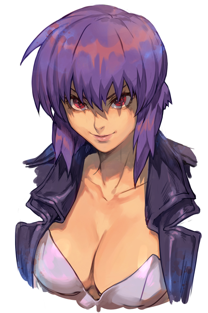 kusanagi motoko (ghost in the shell and 1 more) drawn by hungry_clicker