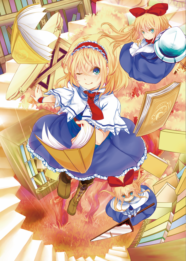 alice margatroid and shanghai doll (touhou) drawn by rimu_(kingyo_origin)