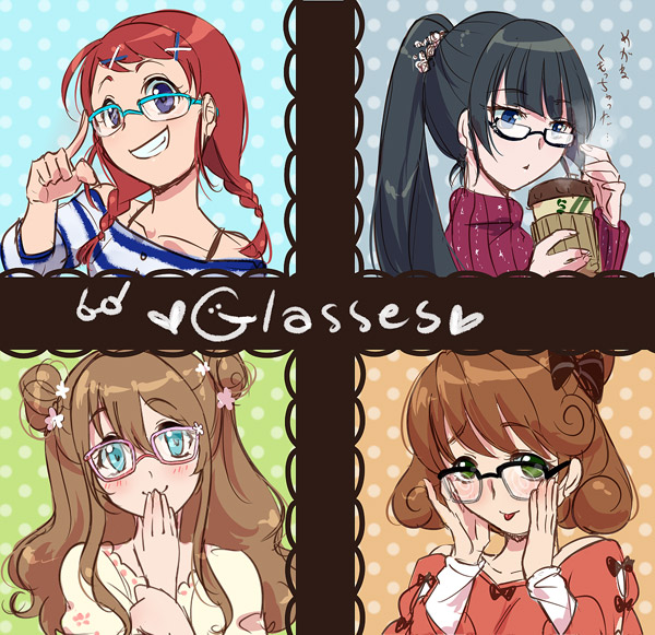 tarano may, matou yukino, kano momiji, and uchiage hanabi (original and 1 more) drawn by galibo