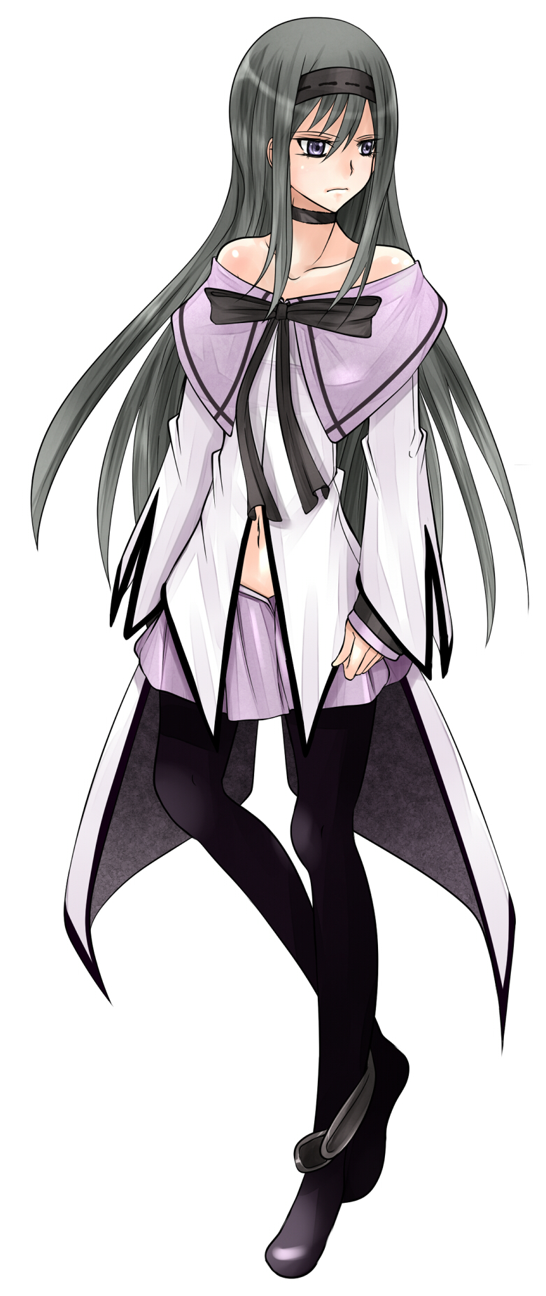 akemi homura (mahou shoujo madoka magica) drawn by aoshima