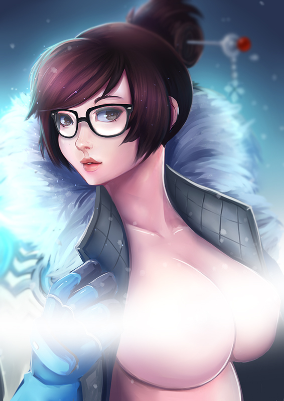 mei (overwatch and 1 more) drawn by ryumi-gin