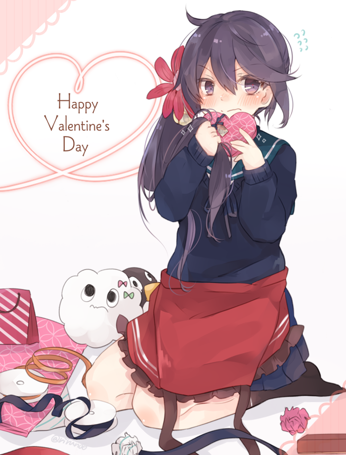 akebono, failure penguin, and miss cloud (kantai collection) drawn by riruno
