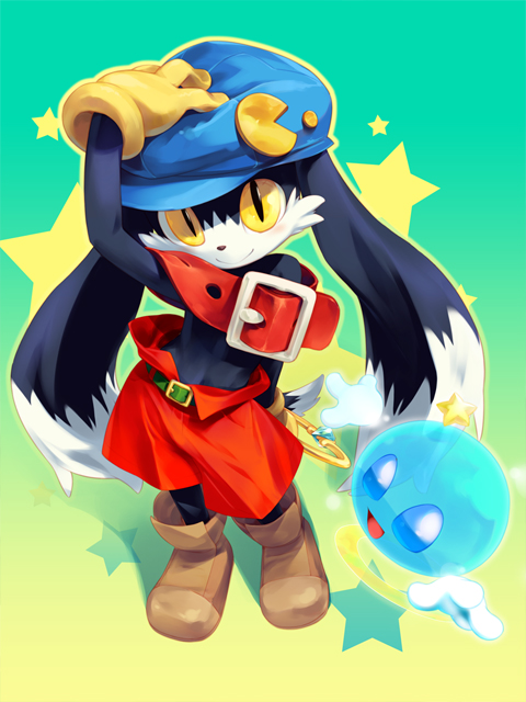 pac-man, klonoa, and huepow (pac-man and 1 more) drawn by mizuki_kotora