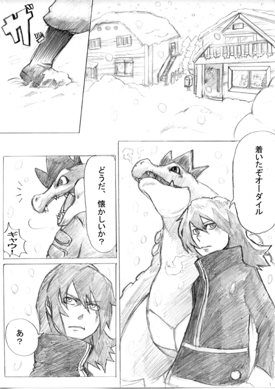 silver and feraligatr (pokemon and 1 more) drawn by kamekichi27