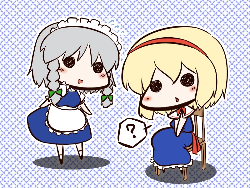 izayoi sakuya and alice margatroid (touhou) drawn by fuugetsu_oreha_ikiru