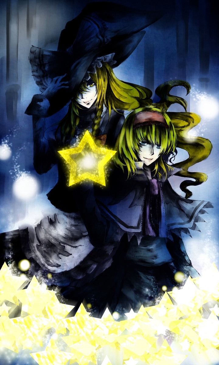 kirisame marisa and alice margatroid (touhou) drawn by collie