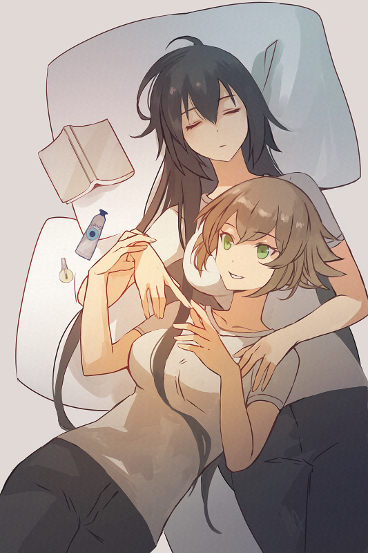 nagato and mutsu (kantai collection) drawn by kasumi_(skchkko)