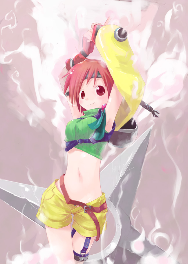 yuffie kisaragi and ninja (final fantasy and 1 more) drawn by shiba_yuusuke