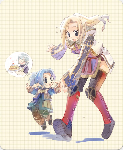 adventurer, black mage, and red mage (final fantasy and 1 more)
