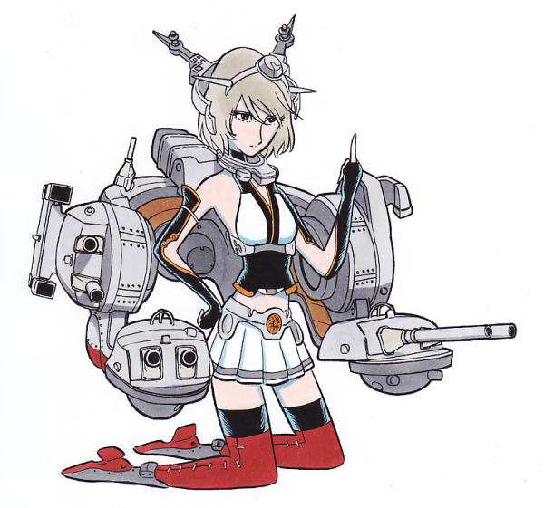 nagato and mutsu (kantai collection and 2 more) drawn by tanaka_keiichi