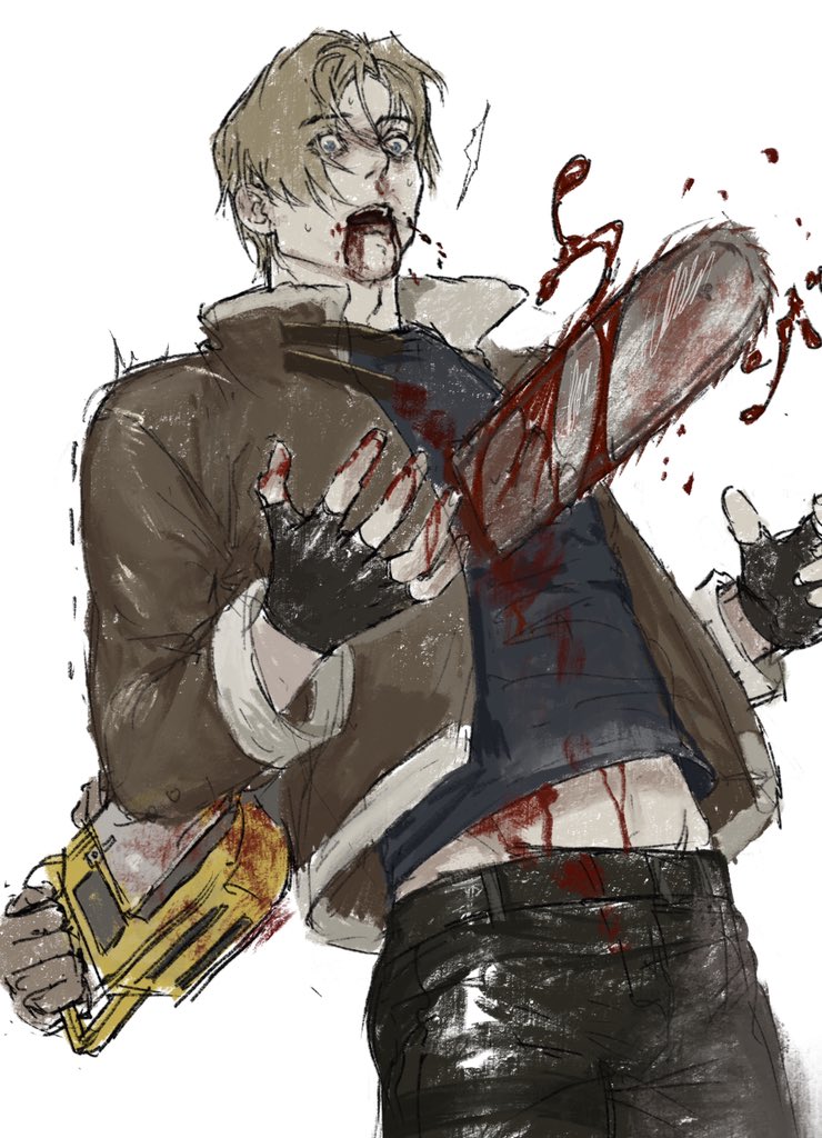 leon s. kennedy (resident evil and 1 more) drawn by mrs.yega_(nai0026er)