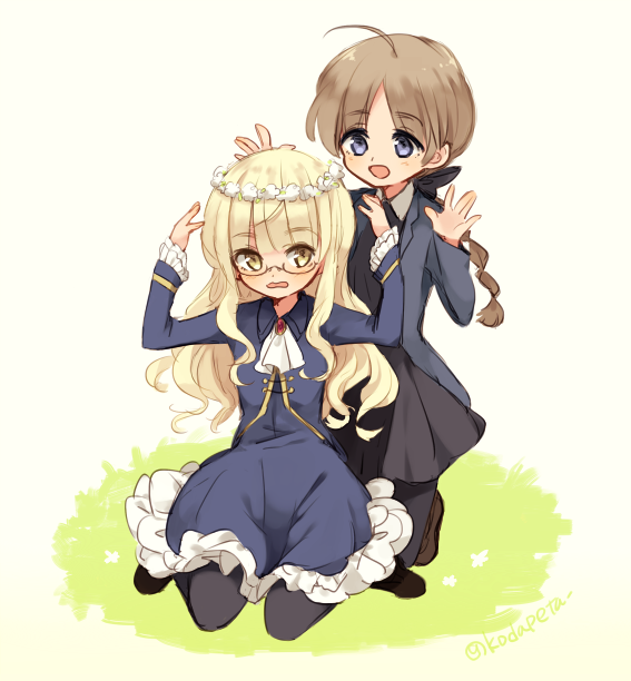 perrine h. clostermann and lynette bishop (world witches series and 1 more) drawn by kodamari