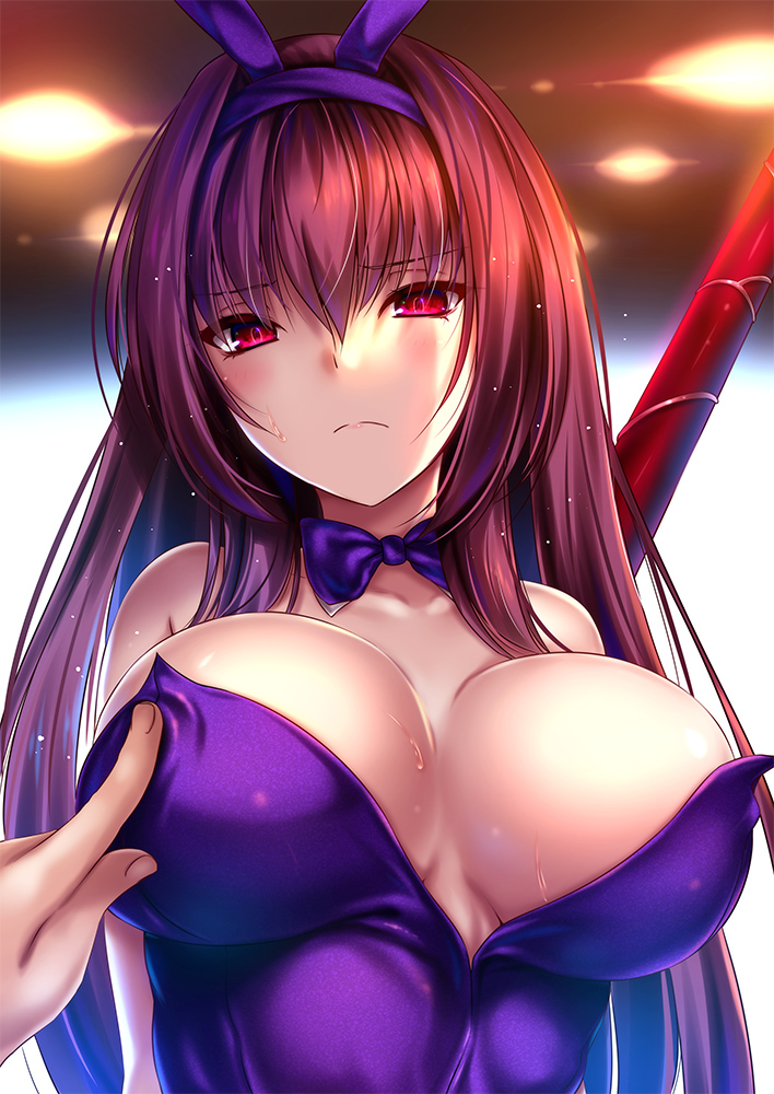 scathach (fate and 1 more) drawn by akeyama_kitsune
