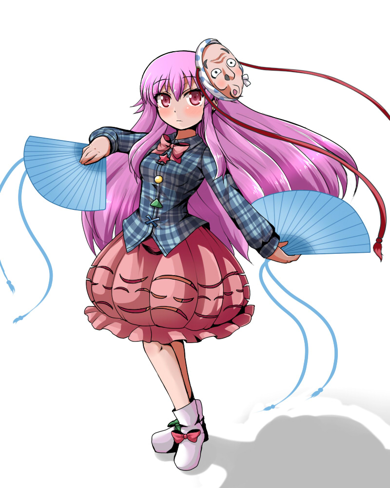 hata no kokoro (touhou) drawn by mono_(mono60)