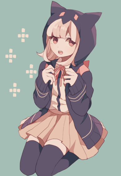 nanami chiaki (danganronpa and 1 more) drawn by maco22