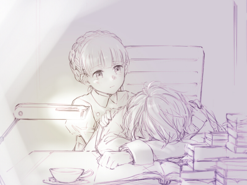slaine troyard and eddelrittuo (aldnoah.zero) drawn by xsinon