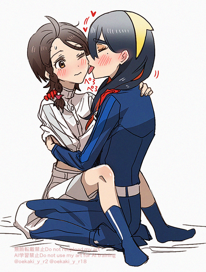 juliana and carmine (pokemon and 1 more) drawn by hyaku_ae_mon