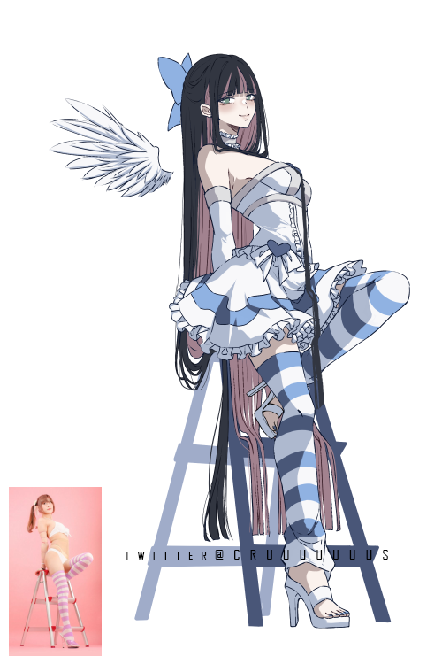 stocking (panty & stocking with garterbelt) drawn by criis-chan