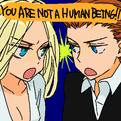 r daneel olivaw and r landaree (the caves of steel and 1 more) drawn by kurosuke_(nora)